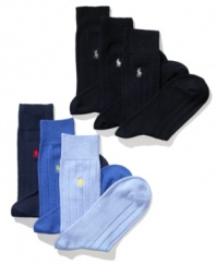 Classic style for all your basics. These socks are a simple way to get great style.