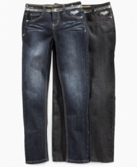 By adding a little sparkle detail Apple Bottoms turn drab to fab with these skinny jeans. (Clearance)