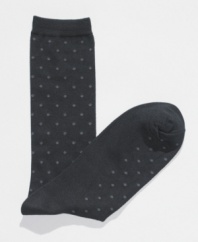 These dress socks from Club Room are spot on when it comes to classic business style.