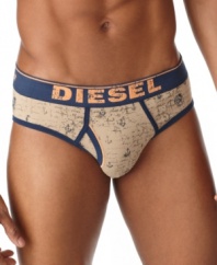 No more boring briefs. This pair from Diesel shows off your top-to-bottom style.