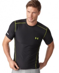 This Heatgear® t-shirt from Under Armour® stands up to any workout test with supreme comfort and advanced technology.
