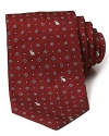 Bring a little whimsy to your workday with a bold red tie touting a pindot bunny pattern.