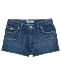 Start with the basics. She'll have no problem picking out an adorable outfit when she starts with these jean shorts from Levi's.