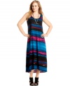 From the beach to brunch, DKNYC's plus size maxi dress is a must-get for your warm weather wardrobe.