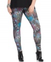 Rock a hot look with Apple Bottoms' printed plus size leggings! (Clearance)