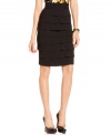 Take your style to the top tier with Alfani's petite pencil skirt-- it's a must-have for your wear-to-work wardrobe!