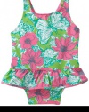 Lilly Pulitzer Baby-Girls Ruth Swimsuit, New Green Little Bloomer Cacooner, 6-12 Months