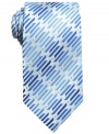 Keep it interesting. With a cool, visual pattern, this John Ashford tie gives your look a whole new dimension.