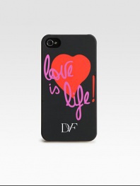 Add a signature look to your iPhone® with this stylish cover. Plastic 2¼W X 4¾H X 1/2D Imported 