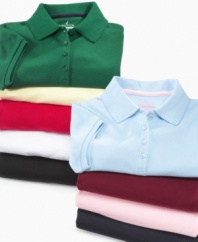 A better basic. Soft tones and subtle threading at the collar make this polo shirt from Nautica the perfect basic to build a summer look around.