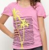 Roxy Girl Rock the Boat Pink Tee Shirt 7-16 (Medium)