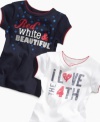 She'll love getting in on the celebration in one of these patriotic t-shirt from Carter's.