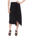 A major statement skirt with delicate draping, from MICHAEL Michael Kors. Try this petite look with everything from sandals to ankle booties for an edgier look! (Clearance)