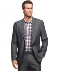 Suit up. This blazer from INC International Concepts is a sharp addition to your workweek wardrobe.