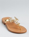 Take a trip to the seaside with these IVANKA TRUMP sandals, adorned with seahorse and starfish details in shimmering rhinestones.