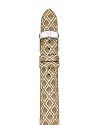 Michele goes for the gold with this watch strap. Designed to update your favorite watch, it's interchangeable with heads from the brand's much-coveted collection.