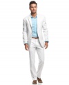 Get some lightweight style into your business wardrobe with this linen blazer from INC International Concepts.