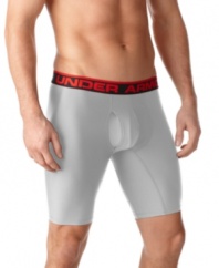 Lengthen your support with these extended boxer briefs from Under Armour®.