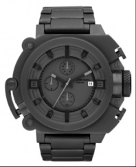 Diesel has crafted the ideal structured steel watch for the man of mystery.