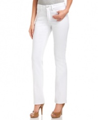 Not Your Daughter's Jeans' petite white denim is a warm-weather staple! Pair them with your favorite open-toe pumps for a chic look.