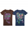 Dream style. She can catch a beautiful style with one of these tees from Levi's, which feature a psychedelically pretty graphic on front.