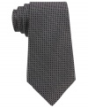A micro-pattern and skinny construction make this DKNY tie the perfect addition to your modern mix.