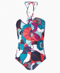 She'll love heading out to the surf in this cute one-piece swimsuit from Roxy.