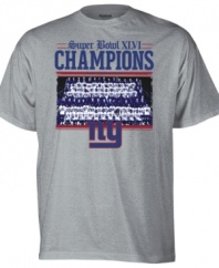 These Super Bowl Champion t-shirts from Reebok have the most important proclamation of the year: the New York Giants are world Champs!