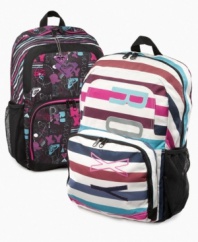 Long haul. She can pack all her gear and be ready to go with this hip backpack from Roxy.