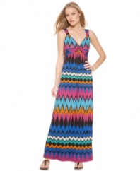 Spense's petite dress is a colorful way to work a maxi silhouette into your wardrobe!