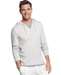 Chilling out? Breezy summer days call for a lightweight hoodie like this one from Calvin Klein.