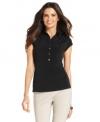 A good basic polo is a must-have in every woman's wardrobe -- this petite version from Alfani is a perfect find!