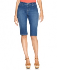 Style&co.'s medium-wash petite cropped jeans are a summer favorite! Wear them with wedges for a great look. (Clearance)