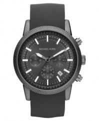 Tough as nails and endlessly stylish: an edgy chronograph watch by Michael Kors.