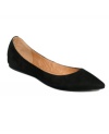 Who says flats can't be sexy? The pointed-toe silhouette and suede finish make the Eternnal flats from STEVEN by Steve Madden a must-have addition to your shoe collection.