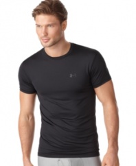 Make sure your apparel can perform at the same level you do with this crew neck t-shirt from Under Armour®.