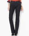 Lauren Jeans Co.'s sleek bootcut silhouette is designed with a hint of stretch for comfort and a flattering fit.
