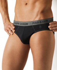All the coverage you need in easy stretch jersey. These Polo Ralph Lauren briefs will become your daily standard.