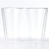 Handmade by expert artisans, this insulated, double-wall glassware is made from a lightweight borosilicate glass that is just as strong as typical glassware. Resistant to temperature swings, it keeps both warm drinks and cool drinks at just the right temperature. Because beverages are held entirely by the inner wall, there's no condensation-so no need for a coaster.
