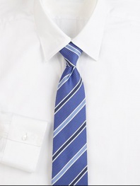 Tonal stripes sharpen a classic tie woven in Italy from silk. About 3 wideSilkDry cleanMade in Italy