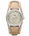 Subtle sophistication takes flight with this classic chronograph watch by Fossil.