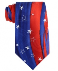 Stars and stripes forever in your wardrobe. Celebrate with this patriotic tie from Jerry Garcia.