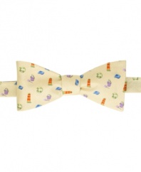 Two if by sea. This patterned bowtie from Countess Mara takes you on an instant seaside vacation.