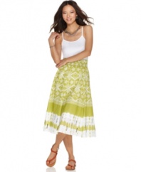 Inspired by the fashion of Brasil, Style&co.'s medallion-print skirt makes any outfit more samba-worthy!