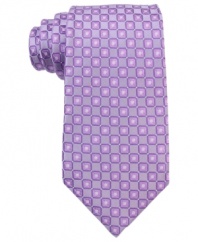 Simple and easy. This Sean John tie is a modern upgrade for your favorite dress outfit.