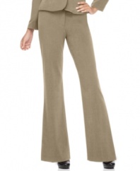 A must-have for your work wardrobe, AGB's petite suit pants feature a wide leg silhouette with a hint of flattering stretch.