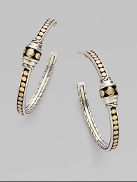From the Dot Collection. A mix of metals, sterling silver and 18k gold, makes this design not only chic, but versatile.18k gold Sterling silver Length, about 1 Gold post and silver nut Imported