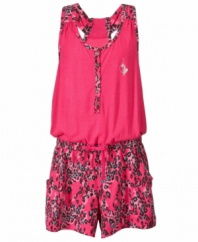 Fun and fierce. She'll love catching rays in this bright breezy leopard print from Baby Phat. (Clearance)