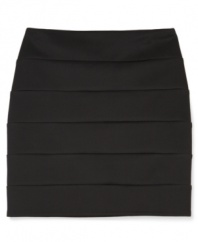 Bees knees. The beehive look on this banded skirt from BCX will add a simple accent to her look that's both hip and elegant.