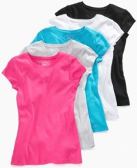 Complement her beautiful look with one of these adorable basic tees from So Jenni.